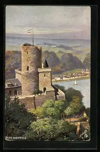 Künstler-AK Raphael Tuck & Sons Nr. 679 B: Burg Rheinfels