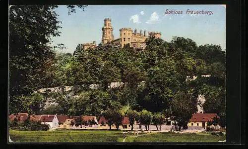 AK Schloss Frauenberg, Ansicht bei Sonne