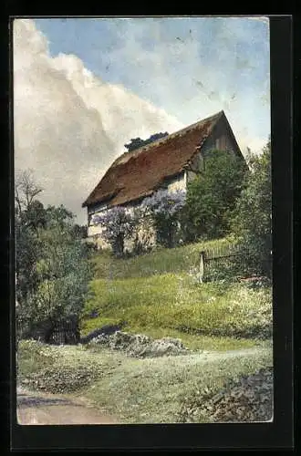 AK Photochromie NR: 1709, Fachwerkhaus, Bauerngehöft