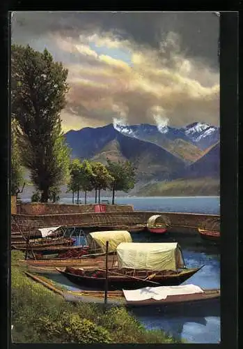 Künstler-AK Photochromie Nr. 3248: Locarno, Lago Maggiore