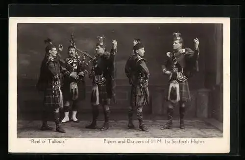 AK Pipers and Dancers of H. M. 1st Seaforth Highrs.