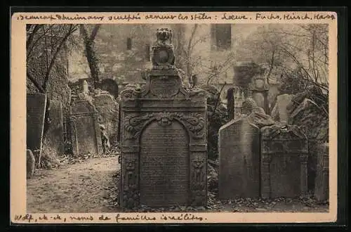 AK Praha, Josefov, Zidovský hrbitov, Jüdischer Friedhof