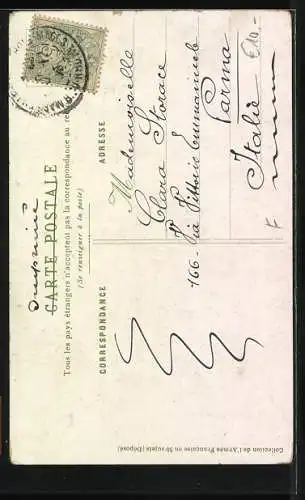 Künstler-AK Officier d`Infanterie francaise