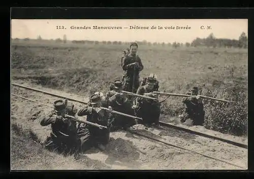 AK Grandes Manoeuvres, Défense de la voie ferrée