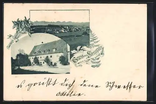 AK Steingaden / Schongau, Gasthaus, Teilansicht