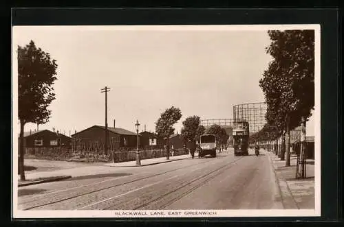 AK London, East Greenwich, Tramway at Blackwell Lane