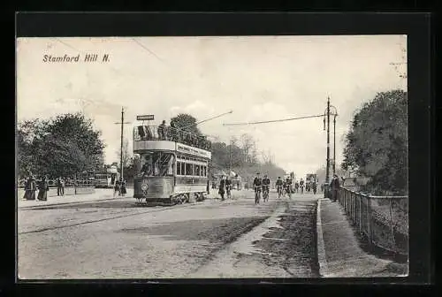 AK London, Tramway at Stamford Hill N.