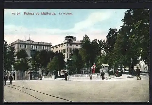 AK Palma de Mallorca, La Glorieta, Strassenpartie