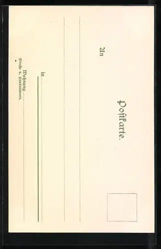 Künstler-AK C.Biese: Konstanz, Ortspartie mit Münster