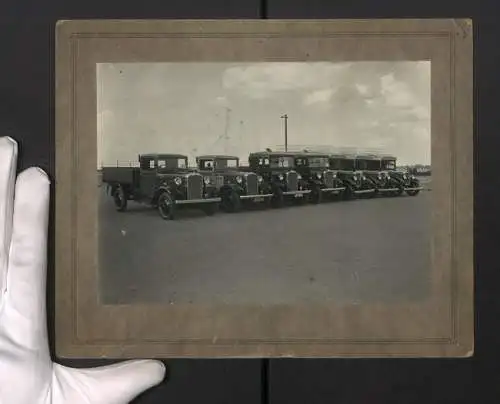 Fotografie R. Jordan, Leicester, Lastwagen Morris mit Hamshaw Aufbau, LKW-Pritschen & Koffer C. W. Rawson Builder