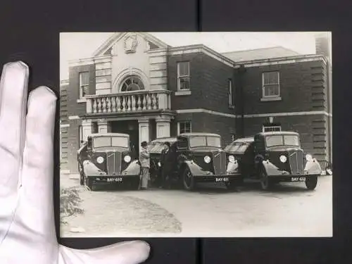 Fotografie R. Jordan, Leicester, Lastwagen Morris mit Hamshaw Aufbau, LKW der Market Bosworth LTD