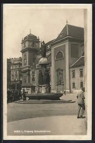 AK Wien, Freyung und Schottenkirche