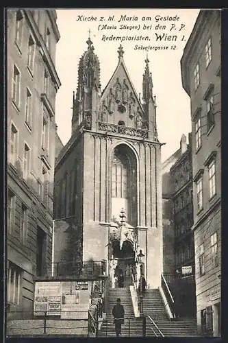 AK Wien, Kirche z. hl. Maria am Gestade bei den P. P. Redemptoristen, Salvatorgasse