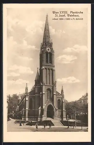 AK Wien, Pfarrkirche St. Josef, Deckertplatz, Internat. Eucharistischer Kongress 1912