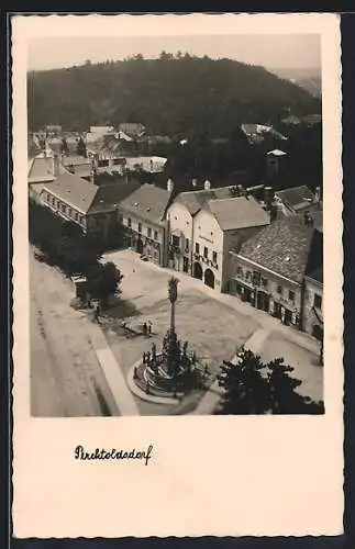 AK Perchtoldsdorf, Rathaus aus der Vogelschau