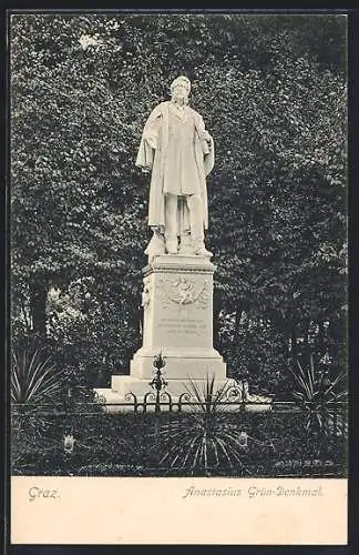 AK Graz, Anastasius Grün-Denkmal