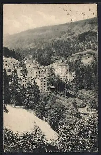 AK Badgastein, Teilansicht aus der Vogelschau