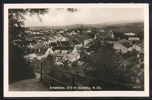 AK Amstetten, Blick auf die Stadt