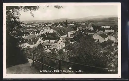 AK Amstetten, Blick auf die Stadt