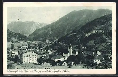 AK Lunz /N.-Oe., Totalansicht gegen Scheiblingstein