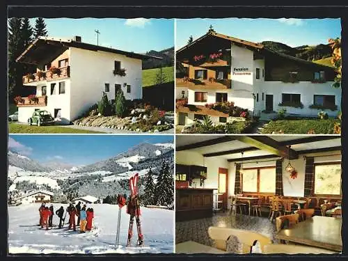 AK Oberau, Pension Panorama, Innenansicht, Eingang