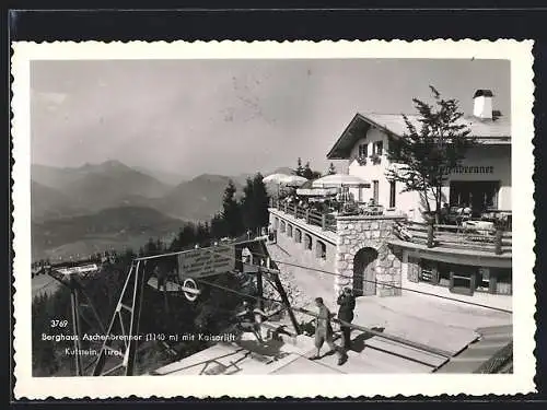 AK Kufstein, Berghaus Aschenbrenner mit Kaiserlift