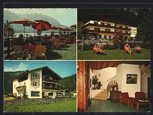 AK Walchsee /Tirol, Seehotel Brunner, Innenansicht, Terrasse