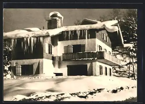 AK St. Johann /Tirol, Gästehaus Greger im Schnee