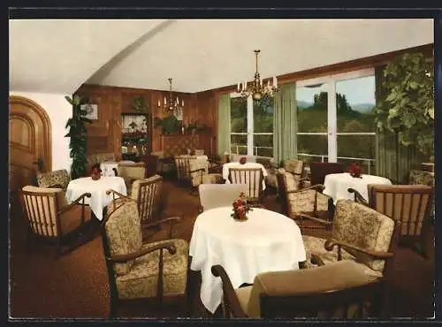 AK Jungholz /Tirol, Das Berghotel Tirol v. Hermann Etter, Gesellschaftszimmer