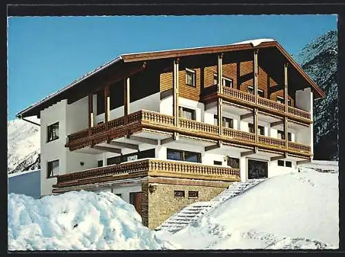 AK Sölden-See, Pension Garni Neururer im Schnee