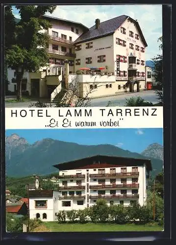 AK Tarrenz /Tirol, Das Hotel Lamm der Fam. Rauchberger