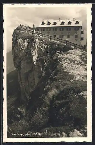 AK Schafberg /Salzkammergut, Das Hotel Schafbergspitze