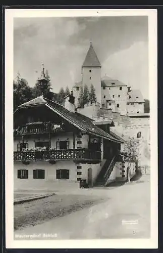 AK Mauterndorf, Ortspartie mit dem Schloss