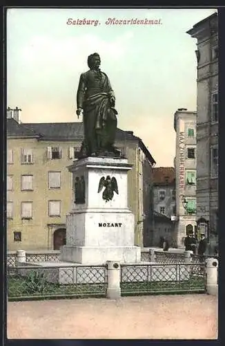 AK Salzburg, Das Mozartdenkmal