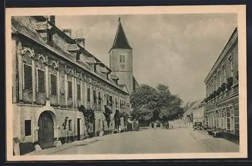 AK Strengberg /Nd., Das historische Postgebäude