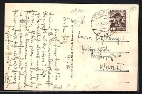 AK St. Valentin /N.Oe., Ortsansicht mit der Kirche