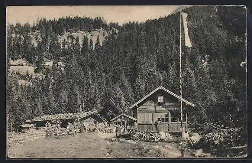 AK Badgastein, Gasthaus Almhütte i. d. Prossau