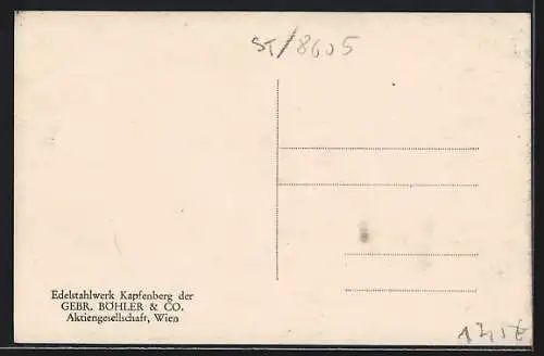 AK Kapfenberg, Das Edelstahlwerk der Gebr. Böhler & Co. AG Wien