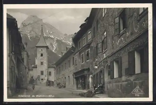 AK Eisenerz, Gasthof zum Heil. Geist mit Pfaffenstein