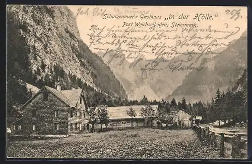 AK Weichselboden /Steiermark, Schützenauer`s Gasthaus In der Hölle