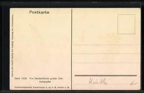 AK Volksopfer betteln, Befreiungskriege