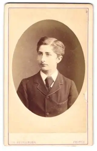 Fotografie Ch. Reutlinger, Paris, 21 Boulevard Montmartre, CDV-Porträt eines jungen Mannes