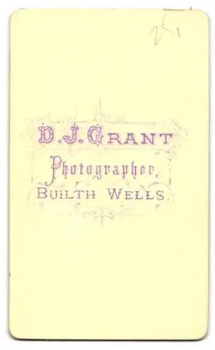 Fotografie D.J. Grant, Builth Wells, Porträt eines bärtigen Mannes