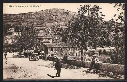 AK Albertacce /La Corse, Une Rue