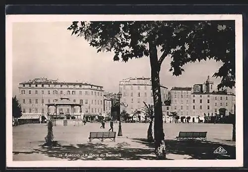 AK Ajaccio /Corse, La Place du Diamant