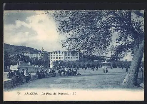 AK Ajaccio /Corse, La Place du Diamant