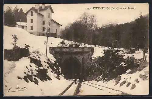 AK Vizzaona, Le Tunnel, Blick in den Tunnel