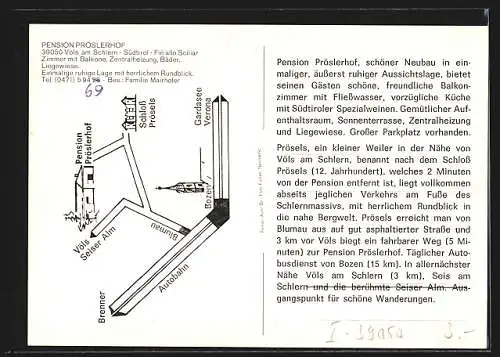 AK Völs am Schlern, Pension Pröslerhof