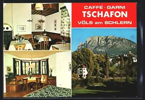 AK Völs, Cafe-Garni Tschafon, Innenansicht