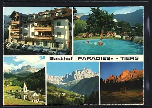 AK Tiers am Rosengarten, Hotel Gasthof Paradies